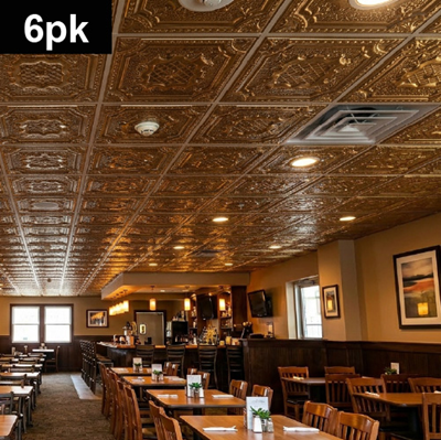 Decorative Ceiling Tiles, 6 Pack